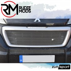 Zunsport Front Grille Set compatible with Peugeot Boxer 3rd Gen Facelift -  (2014 - ) in Stainless